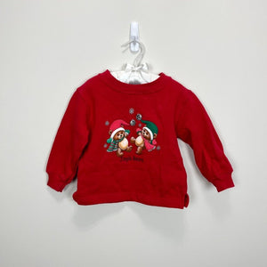 Vintage Miniwear Red Teddy Bear Sweatshirt 2T