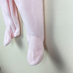 Load image into Gallery viewer, Jacadi Paris Pink Velour Bow Footie 3 Months
