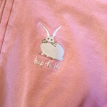 Load image into Gallery viewer, Haltey Light Pink Full Zip Bunny Hoodie Sweatshirt 7
