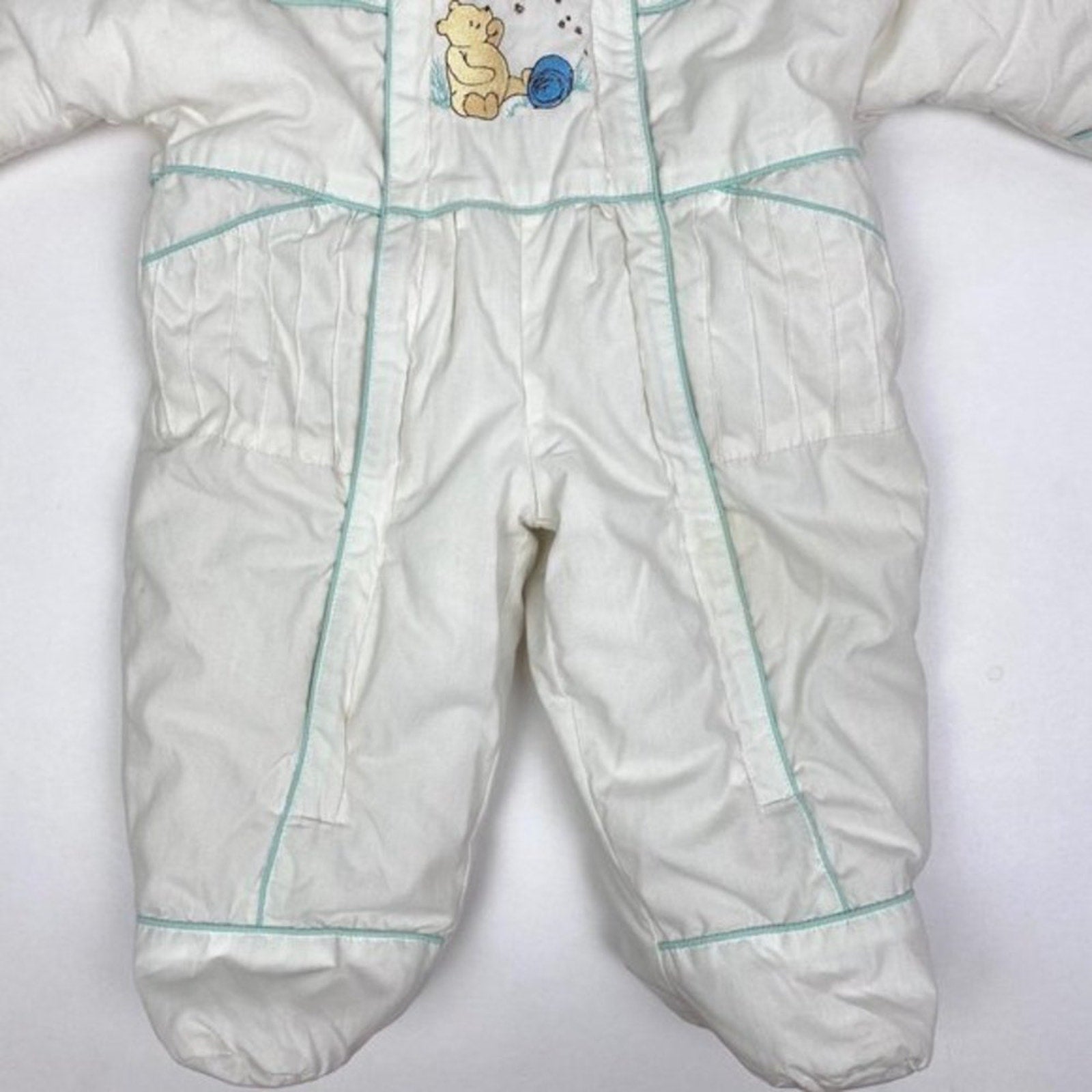 Vintage 90s Winnie the Pooh Snowsuit Bunting 6-9 Months