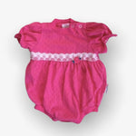 Load image into Gallery viewer, Vintage Health-tex Pink Bubble Romper 6-9 Months
