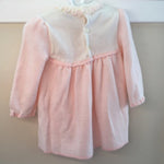 Load image into Gallery viewer, Vintage Friemanit Pink White Sweater Dress 6-9 Months
