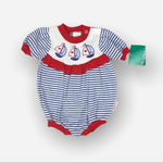 Load image into Gallery viewer, Vintage Health-tex Nautical Sailboat Romper 12 Months USA NWT
