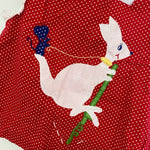 Load image into Gallery viewer, Vintage Nannekins Red Polka Dot Kangaroo Top
