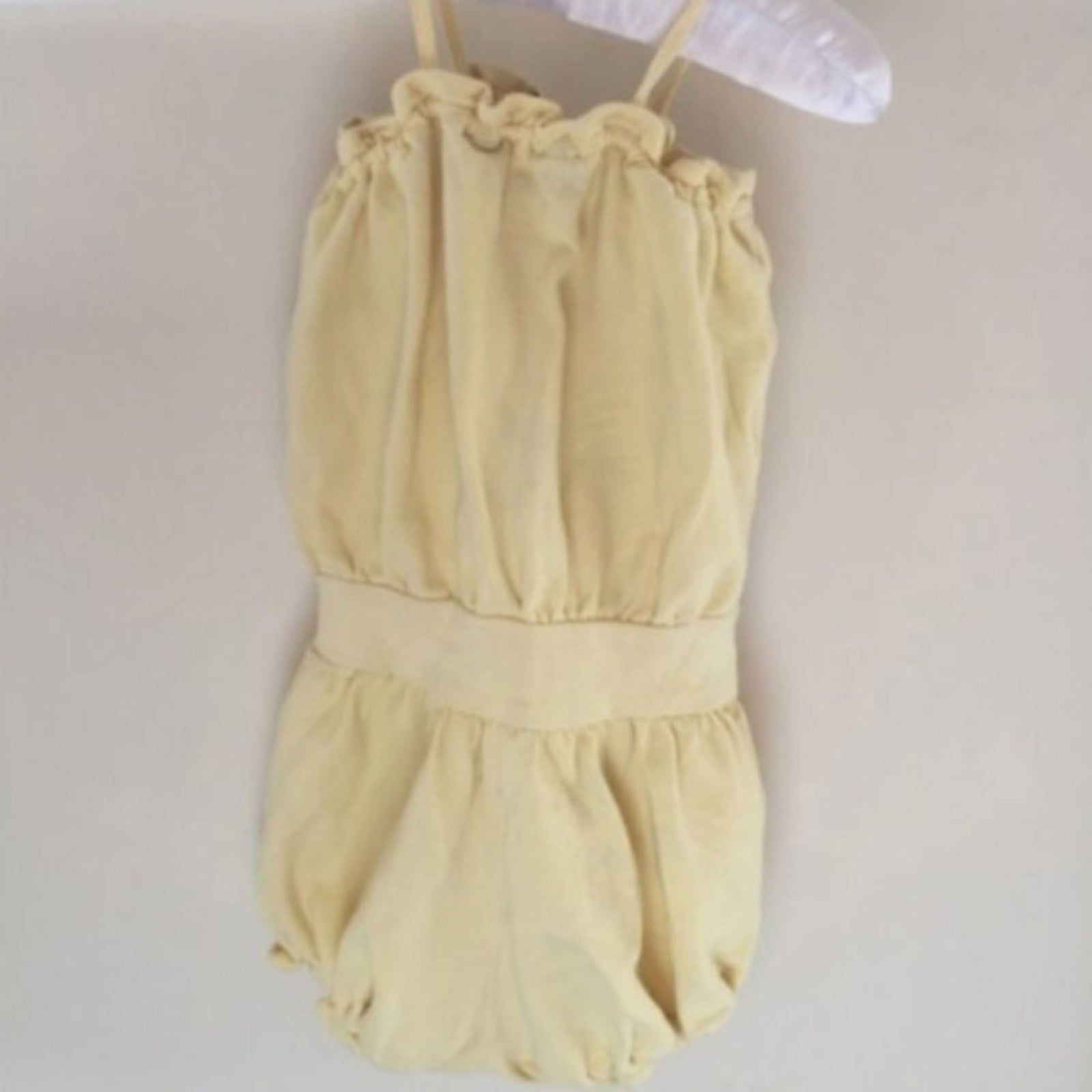 Ralph Lauren Yellow Spaghetti Strap Romper 9 Months