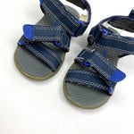 Load image into Gallery viewer, Gymboree Navy Blue Sandals Baby Toddler Boy Size 6
