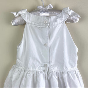 Janie and Jack Girls Sleeveless White Dress 3T