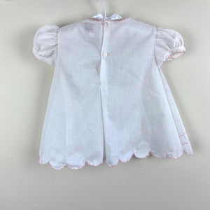 Vintage Sasson Brothers Girls Embroidered White Dress Set