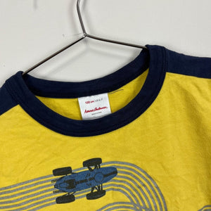 Hanna Andersson Boys Yellow Race Car Tee 120 cm (6-7)