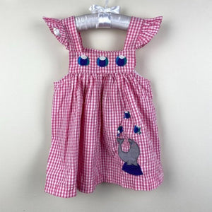 Vintage Samara Pink Gingham Seal Dress 24 Months