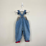 Load image into Gallery viewer, Vintage Hopscotch Blue Jean Overalls 12 Months
