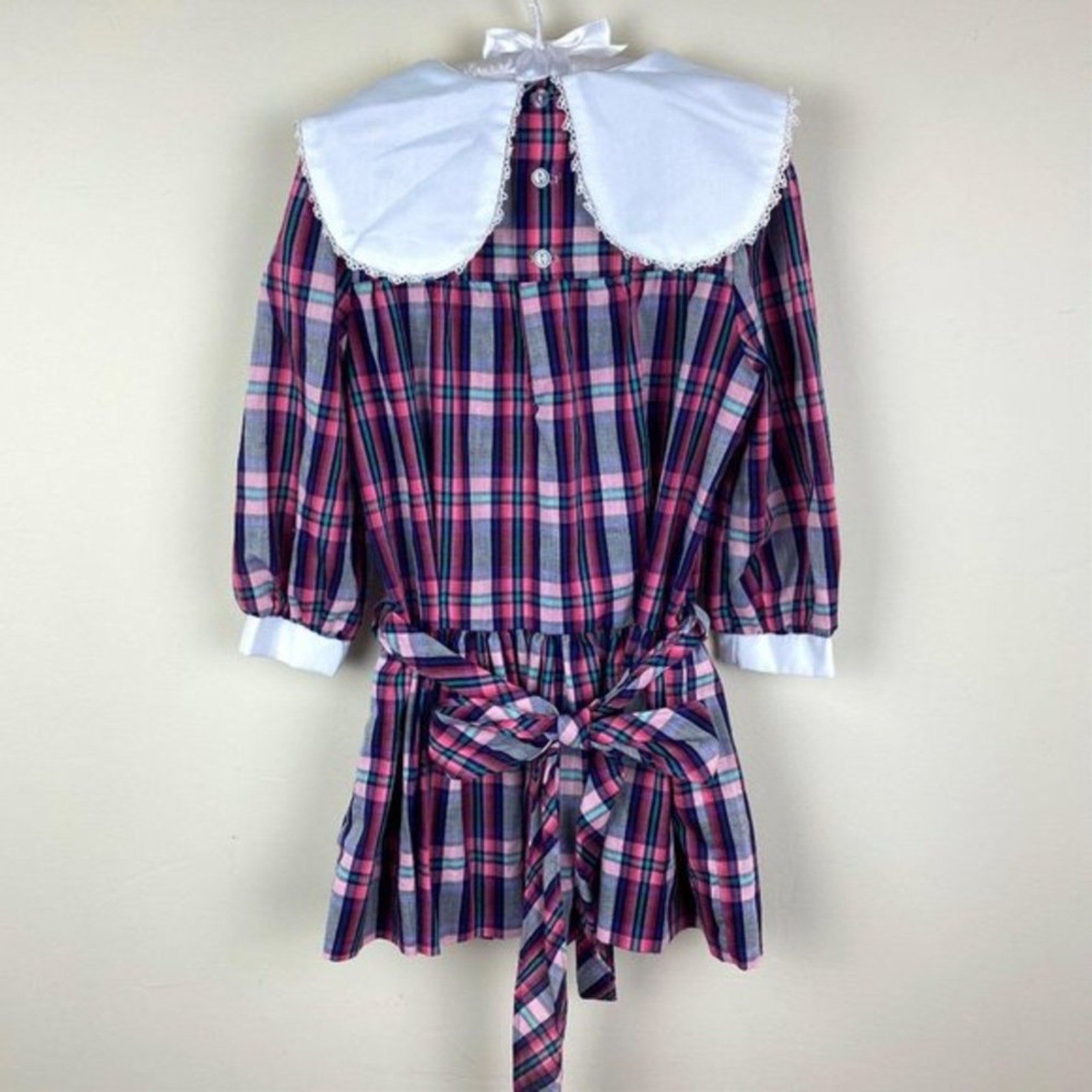 Vintage Girls Rare Editions Plaid Party Dress 6