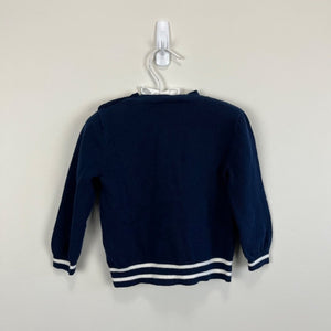 J. Crew Girls Navy Blue Watermelon Sweater 2T