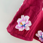 Load image into Gallery viewer, Old Navy Girls Burgundy Flower Dress XS (5T)
