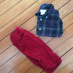 Load image into Gallery viewer, Ralph Lauren Plaid Button Down Shirt 12 Months
