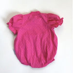 Load image into Gallery viewer, Vintage Health-tex Pink Bubble Romper 6-9 Months
