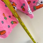 Load image into Gallery viewer, Vintage Kids N' Fun Pink Bunny Shortall Romper 12 Months
