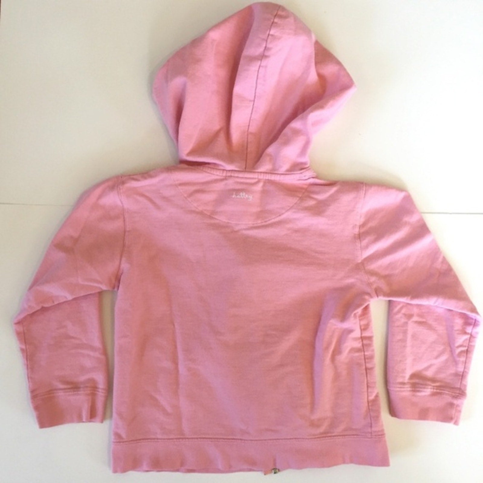 Haltey Light Pink Full Zip Bunny Hoodie Sweatshirt 7