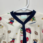 Load image into Gallery viewer, Vintage Baby Healthtex Teddy Bear Football Footie
