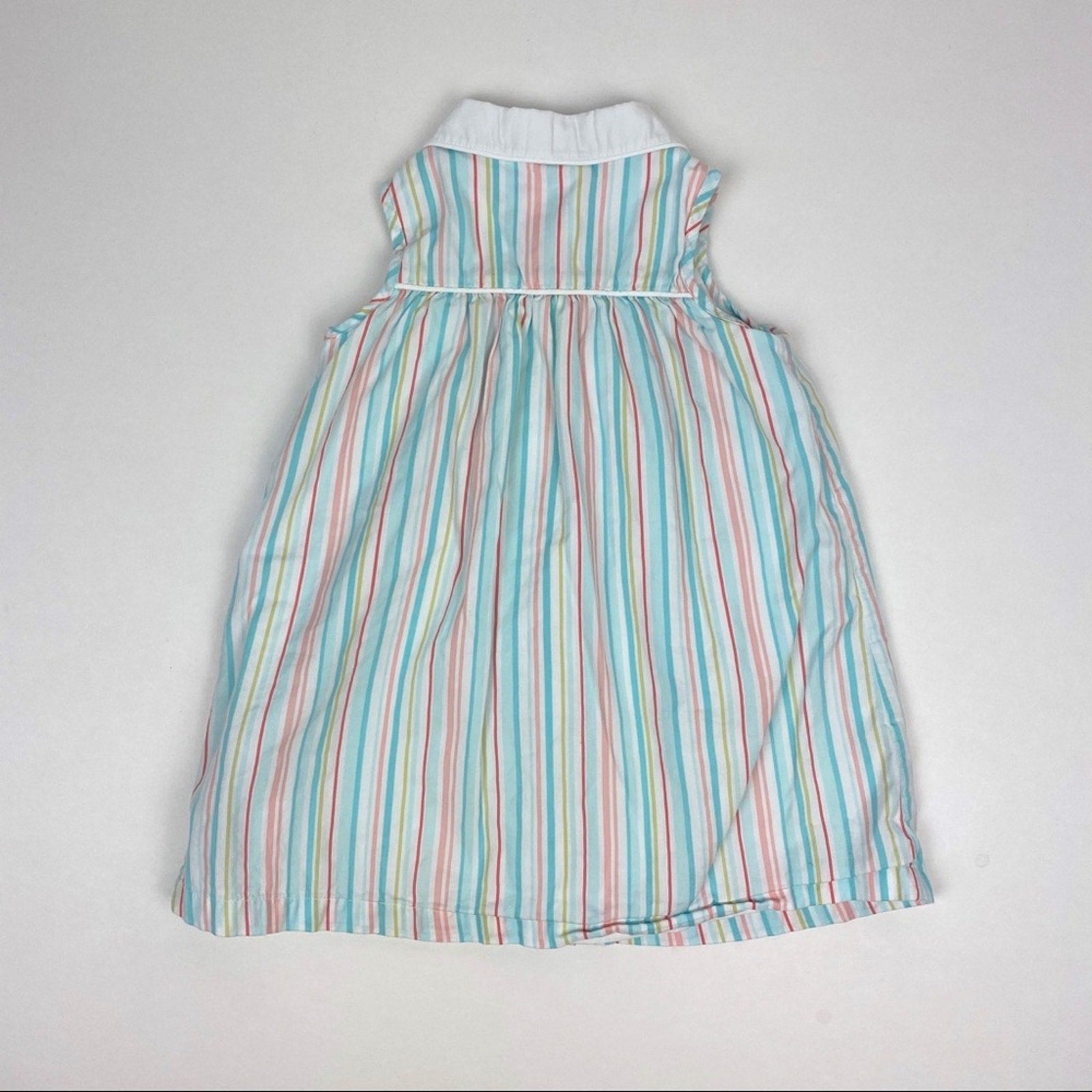 Janie & Jack Striped Sleeveless Dress 6-12 Months