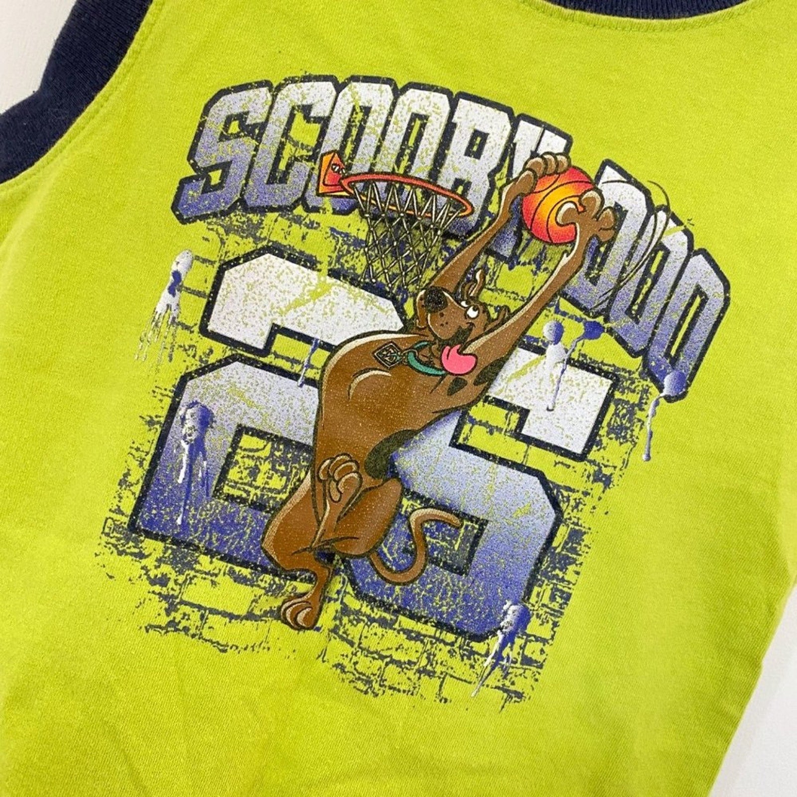 Vintage Y2K Scooby Doo Basketball Tank Top 5T