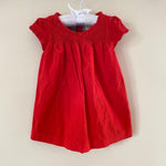 Load image into Gallery viewer, Mini Boden Pintuck Ruffle Corduroy Dress 6-12 Months
