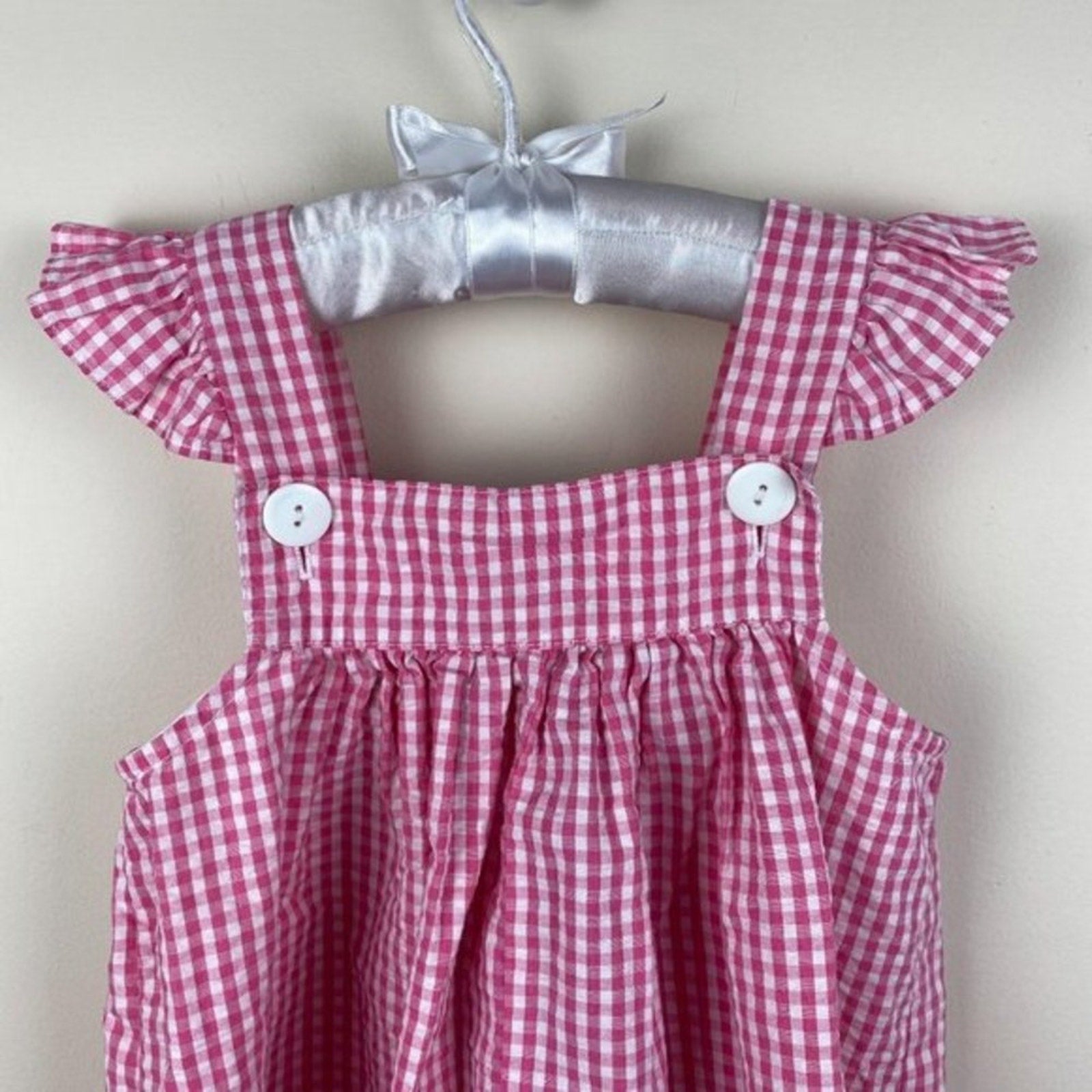 Vintage Samara Pink Gingham Seal Dress 24 Months