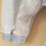 Load image into Gallery viewer, Little Impressions Blue &amp; White Overalls 3-6 Months
