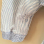Load image into Gallery viewer, Little Impressions Blue &amp; White Overalls 3-6 Months
