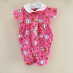 Load image into Gallery viewer, Vintage Kids N' Fun Pink Bunny Shortall Romper 12 Months
