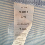 Load image into Gallery viewer, Little Impressions Blue &amp; White Overalls 3-6 Months
