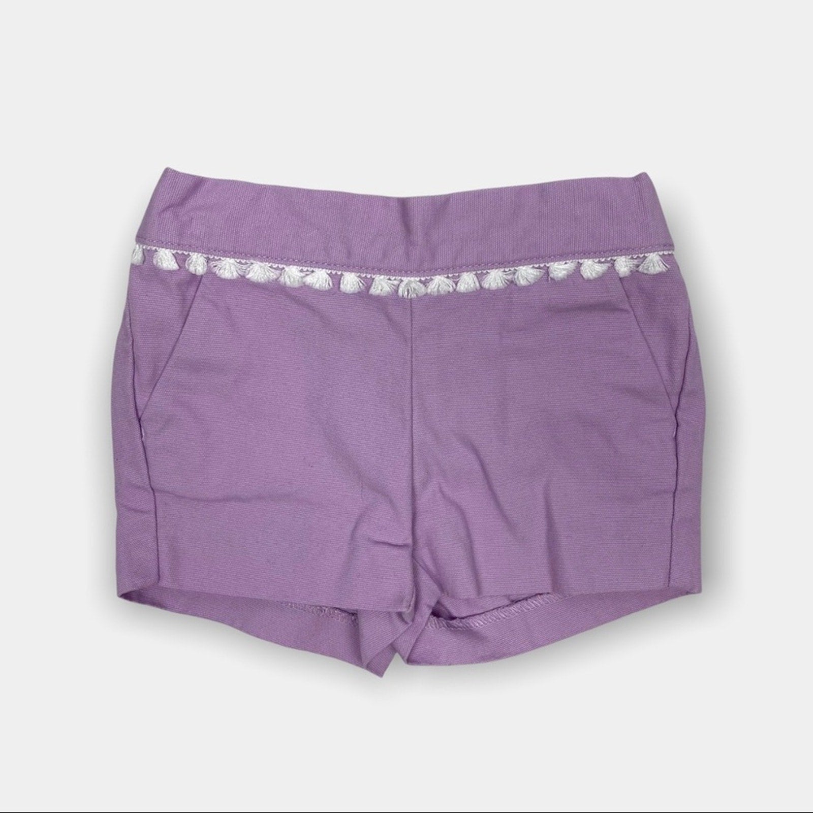 Janie and Jack Girls Purple Shorts 3-6 Months