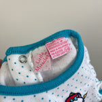 Load image into Gallery viewer, Vintage Little Miracles Polka Dot Bear Romper 3-6 Months
