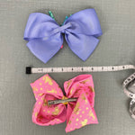 Load image into Gallery viewer, JoJo Unicorn Hair Bow Bundle Pink Purple
