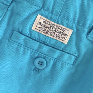 Ralph Lauren Blue Cotton Chino Shorts 2T