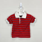 Load image into Gallery viewer, Vintage Healthtex Red Striped Polo Shirt 2T USA
