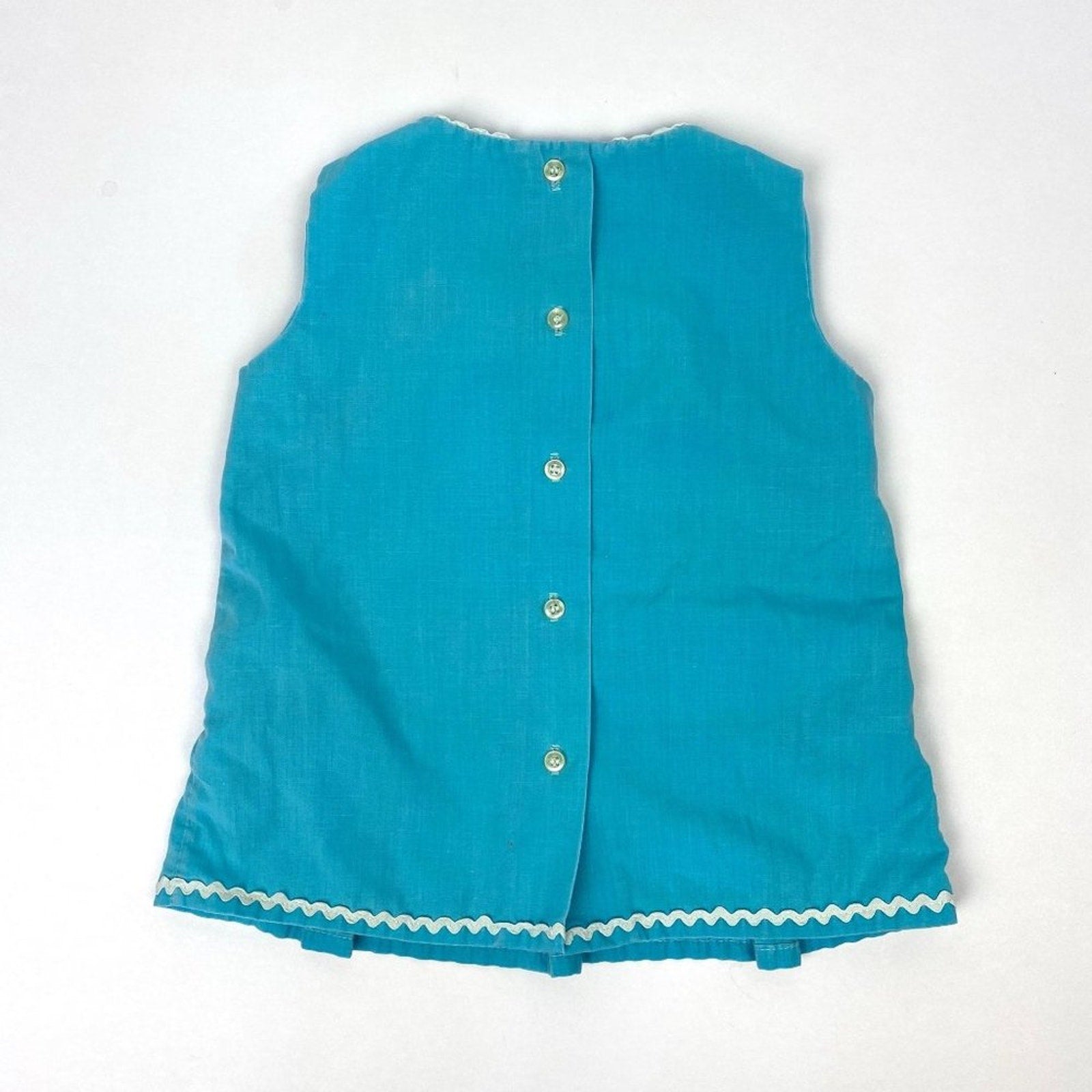 Vintage Girls 2 Piece Blue Teacher Outfit