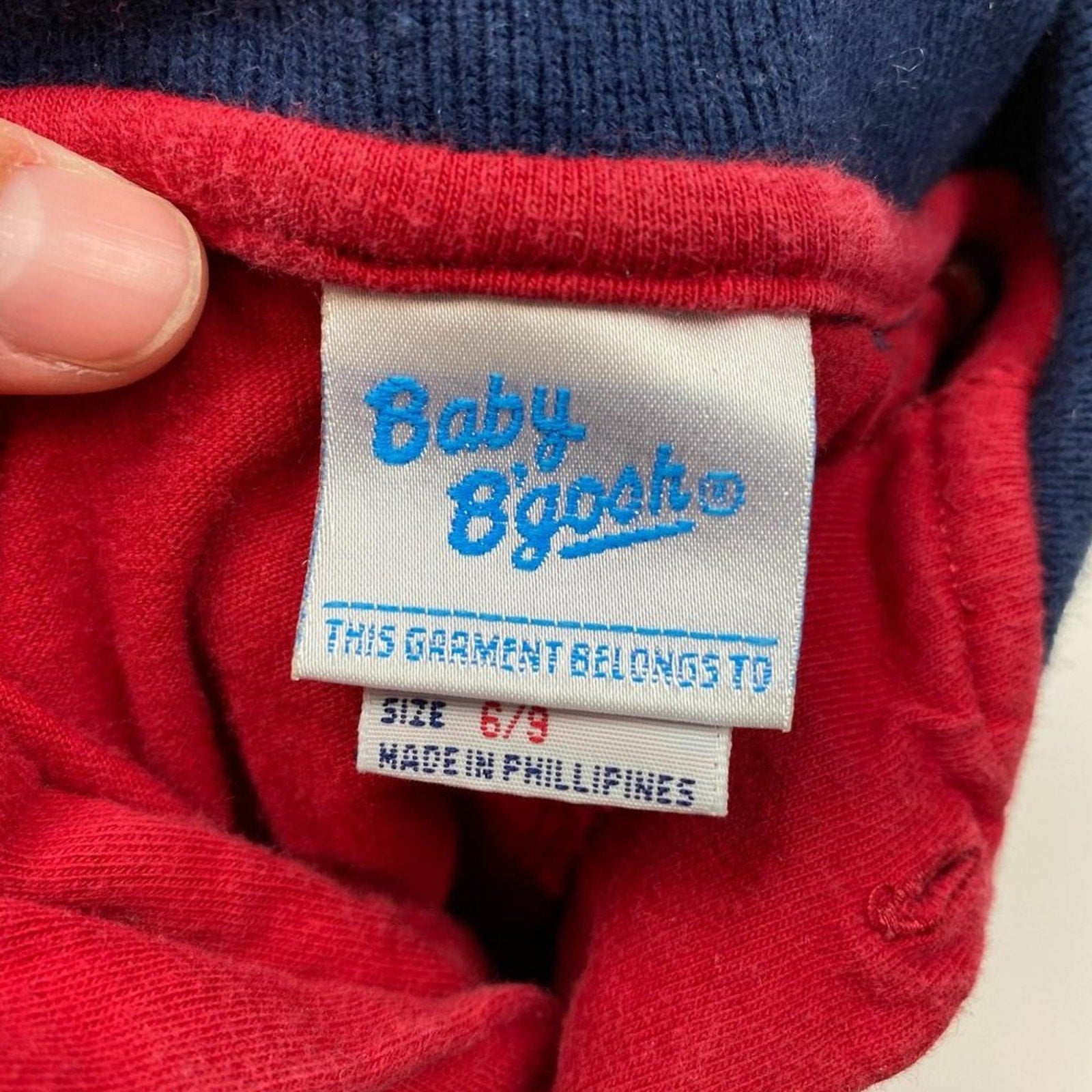 Vintage OshKosh B'gosh Boys Red Coverall 9 Months