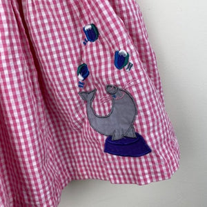 Vintage Samara Pink Gingham Seal Dress 24 Months