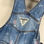 Load image into Gallery viewer, OshKosh B'gosh Blue Floral Overalls 6-9 Months

