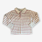 Load image into Gallery viewer, Vintage Health-tex Striped Gray Polo Shirt 6 USA
