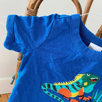 Load image into Gallery viewer, Hanna Andersson Boys Blue Lizard Tee 90 cm 3T
