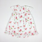 Load image into Gallery viewer, Emile et Rose White Pink Floral Dress 12 Months
