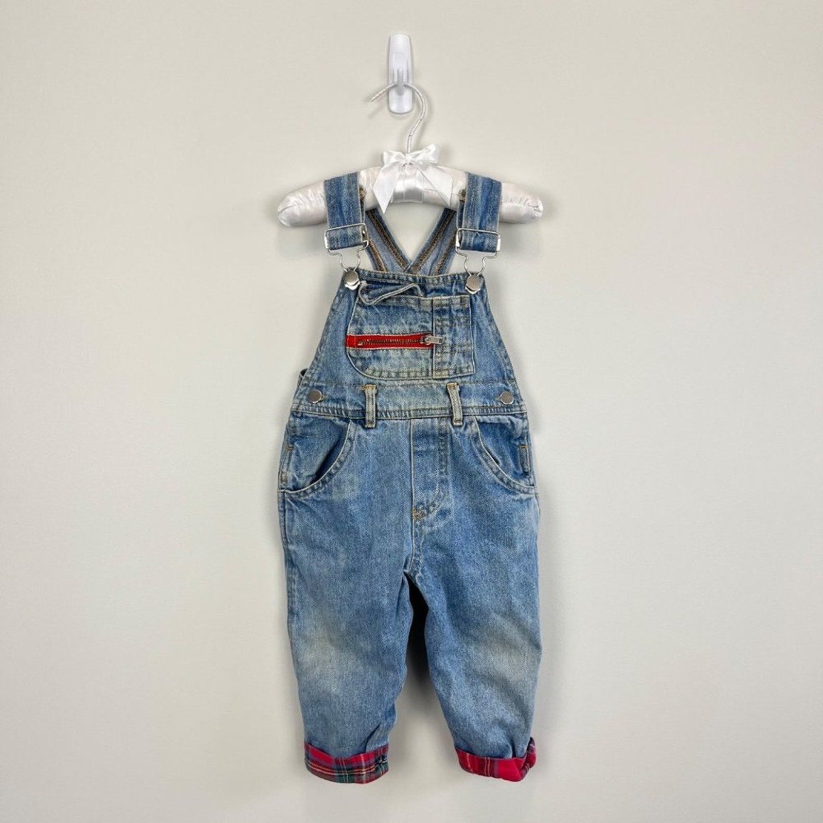 Vintage Hopscotch Blue Jean Overalls 12 Months