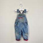 Load image into Gallery viewer, Vintage Hopscotch Blue Jean Overalls 12 Months
