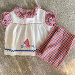 Load image into Gallery viewer, Vintage 70s Girls Two Piece Plaid Set 18 Months
