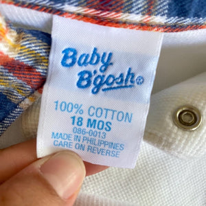 Vintage OshKosh B'gosh Waffle Knit Polo 18 Months