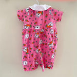 Load image into Gallery viewer, Vintage Kids N' Fun Pink Bunny Shortall Romper 12 Months
