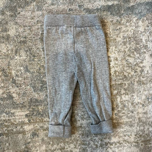 Janie and Jack Ribbed Gray Sweater Pants 3-6 Months