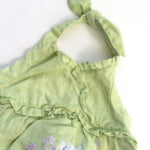 Load image into Gallery viewer, Janie &amp; Jack Soft Green Linen Bubble Romper 6 Months
